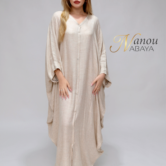 Abaya en lin originale